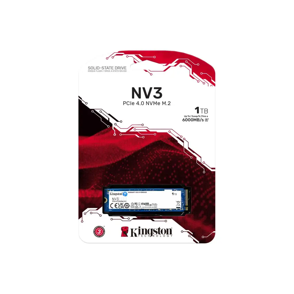 Kingston NV3 1TB NVMe 6000MB/s