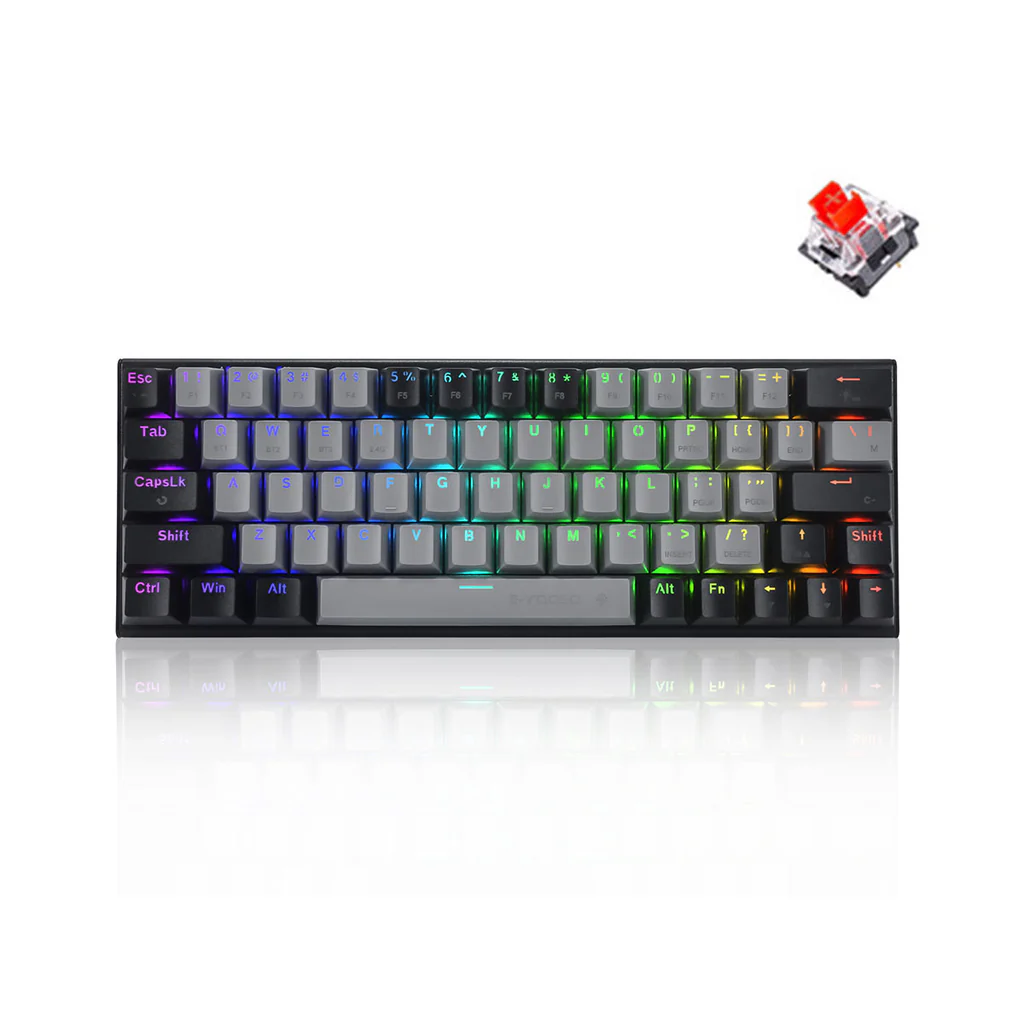 E-YOOSO Z-11 RGB Tri-mode Black/Grey ( Red Switches )