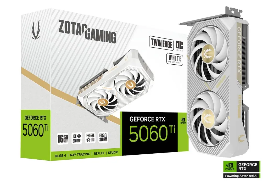 ZOTAC RTX 5060ti 16GB TwinEdge White