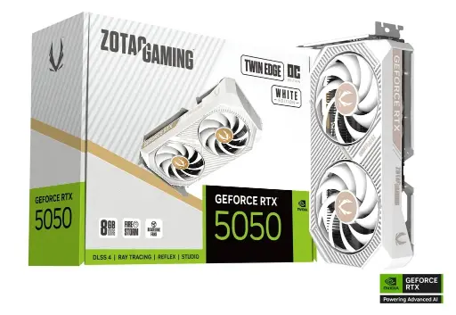 ZOTAC RTX 5050 8GB TwinEdge White